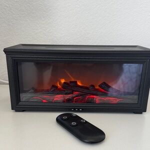 Black Electric Fireplace diffuser